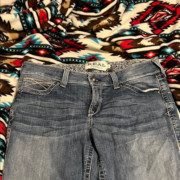 Ariat Denim - Ariat Blue Boot Cut Jeans with Classic Stonewash